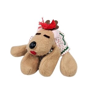 Vintage 80s‎ Hallmark Rhonda the Reindeer Plush Christmas Plush 8 Inch J30